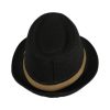 Privato QY05-MZ3-6-4 Ανδρικό Ψάθινο καπέλο Καβουράκι Μαύρο 9