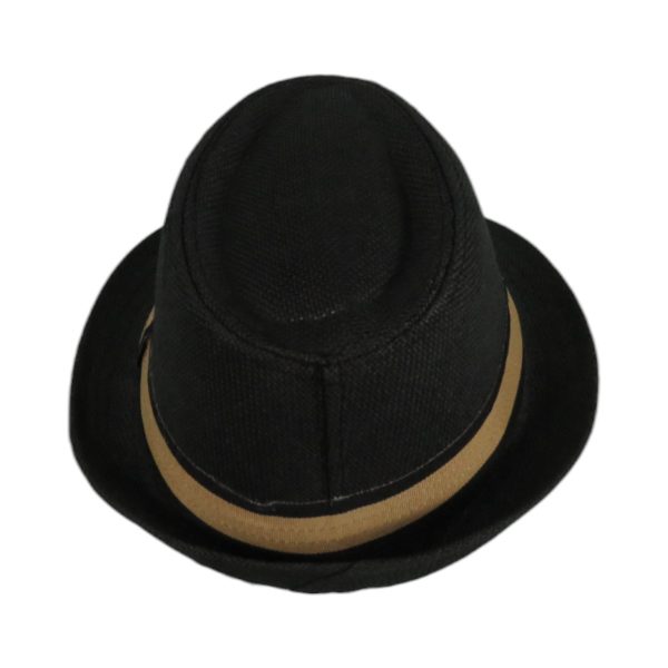 Privato QY05-MZ3-6-4 Ανδρικό Ψάθινο καπέλο Καβουράκι Μαύρο 6