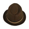 Privato QY05-MZ3-6-3 Ανδρικό Ψάθινο Καπέλο Καβουράκι Καφέ 9