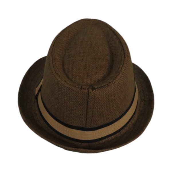 Privato QY05-MZ3-6-3 Ανδρικό Ψάθινο Καπέλο Καβουράκι Καφέ 6