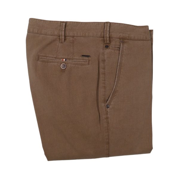 SUNWILL 23137-7553-345 Ανδρικό Παντελόνι Βαμβακερό Chinos Regular Fit Κάμελ 7