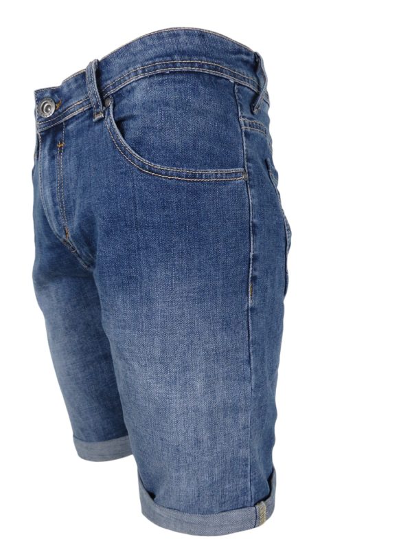 MAGAN JEANS Z116 Ανδρική Βερμούδα BIG Ελαστική Τζιν Μπλε 5