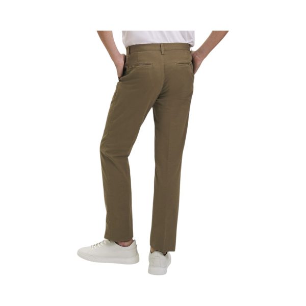 Jacob Edwards By Sunwill JE105171N-4451-260 Ανδρικό Παντελόνι Chino in Fitted Fit Σκούρο Μπέζ 5