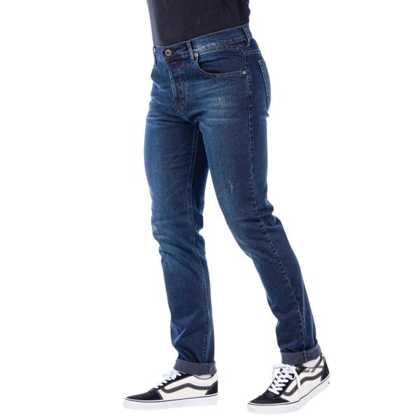 Cabell Jeans 331-D-1331-D Ανδρικό Ελαστικό Παντελόνι Τζίν Σε Ίσια Γραμμή Μπλέ Σκούρο 7